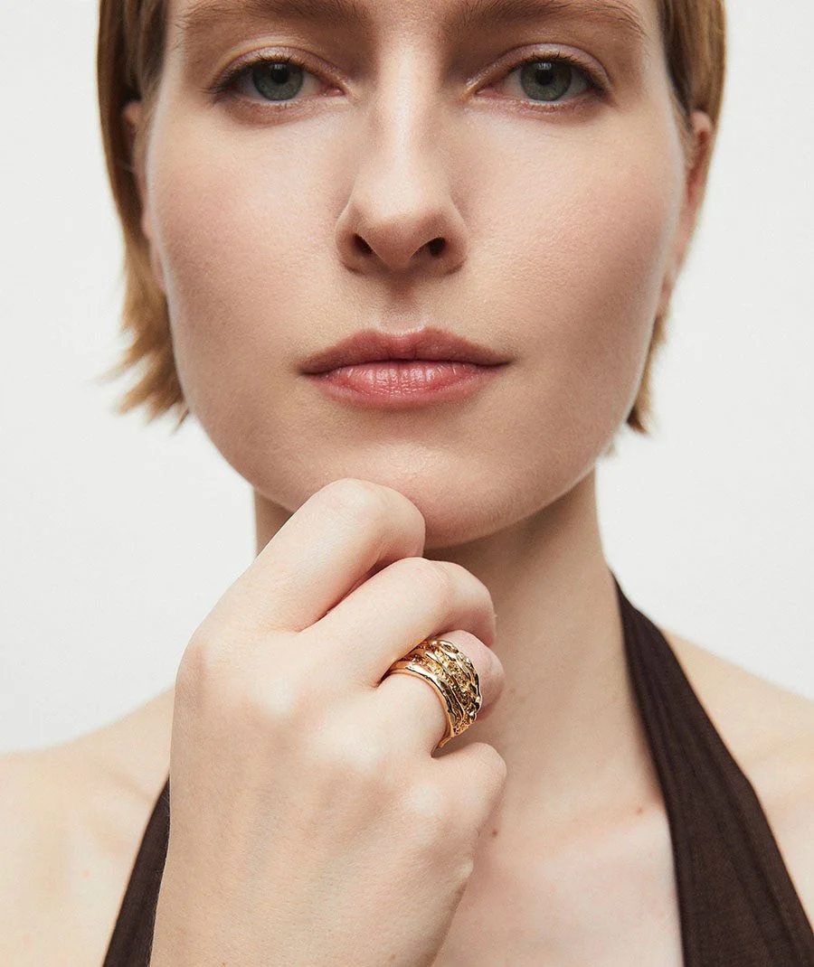 Anillo ancho textura Sal Organic - Image 3