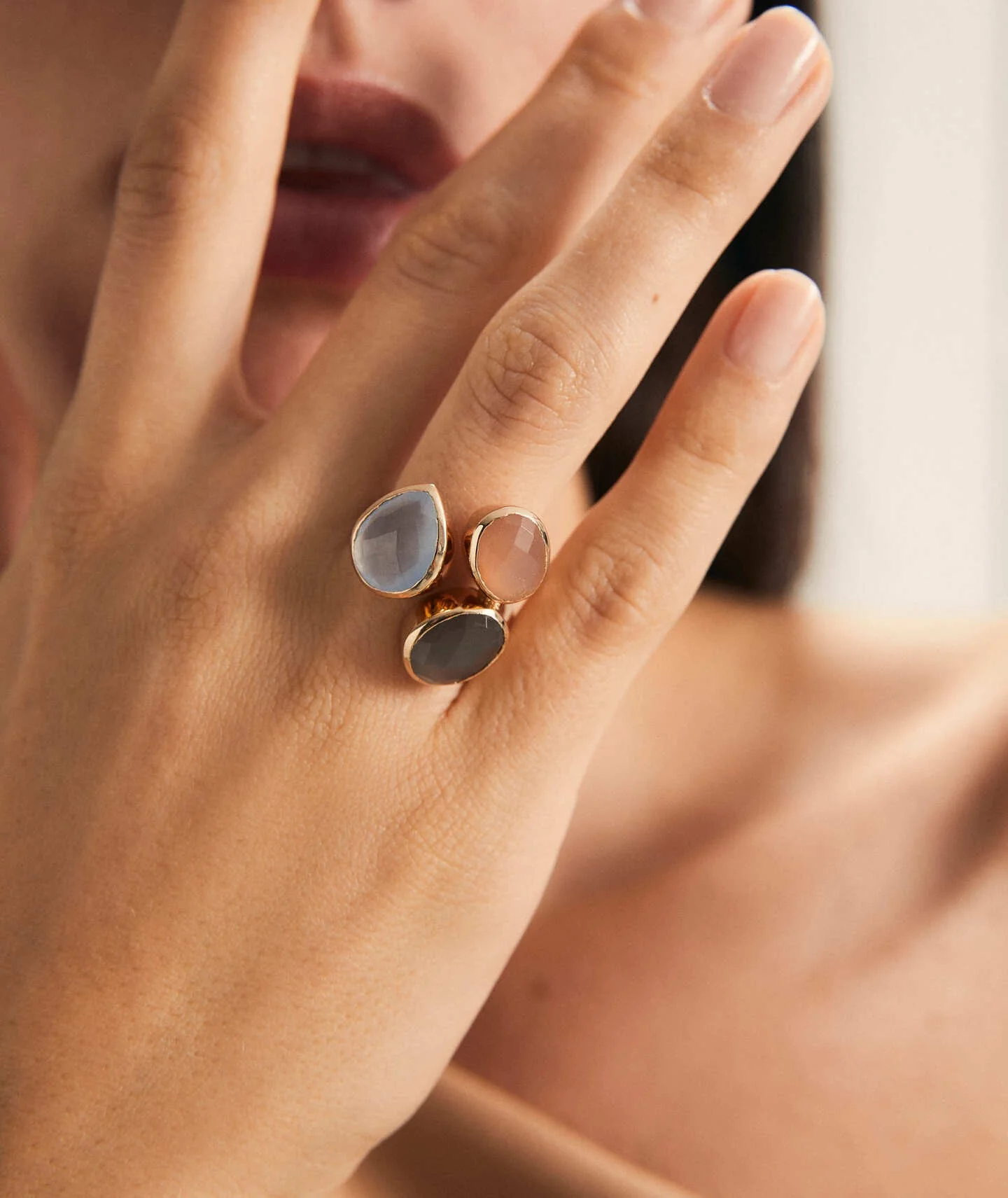 Anillo Sahara piedras naturales - Image 3