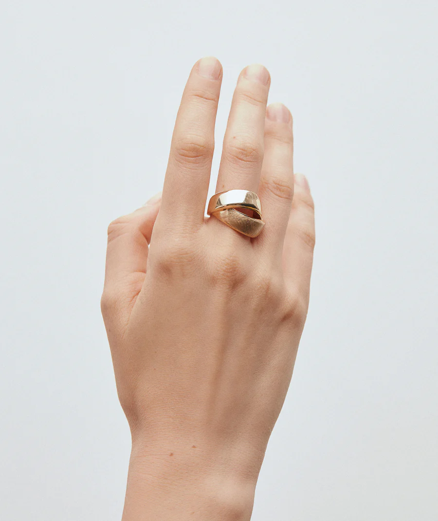 Anillo Tiras Brillo Rayado - Image 3