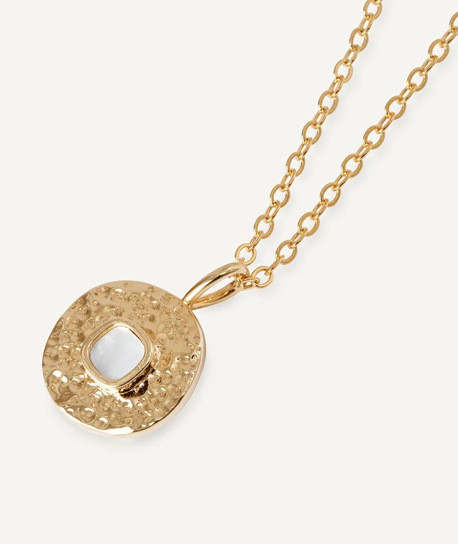Colgante círculo Gleam con madreperla blanca - Image 4