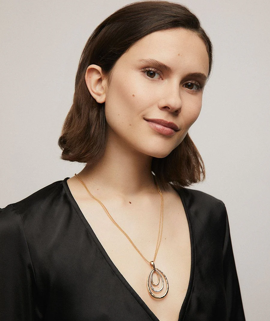 Colgante largo bicolor - Image 3