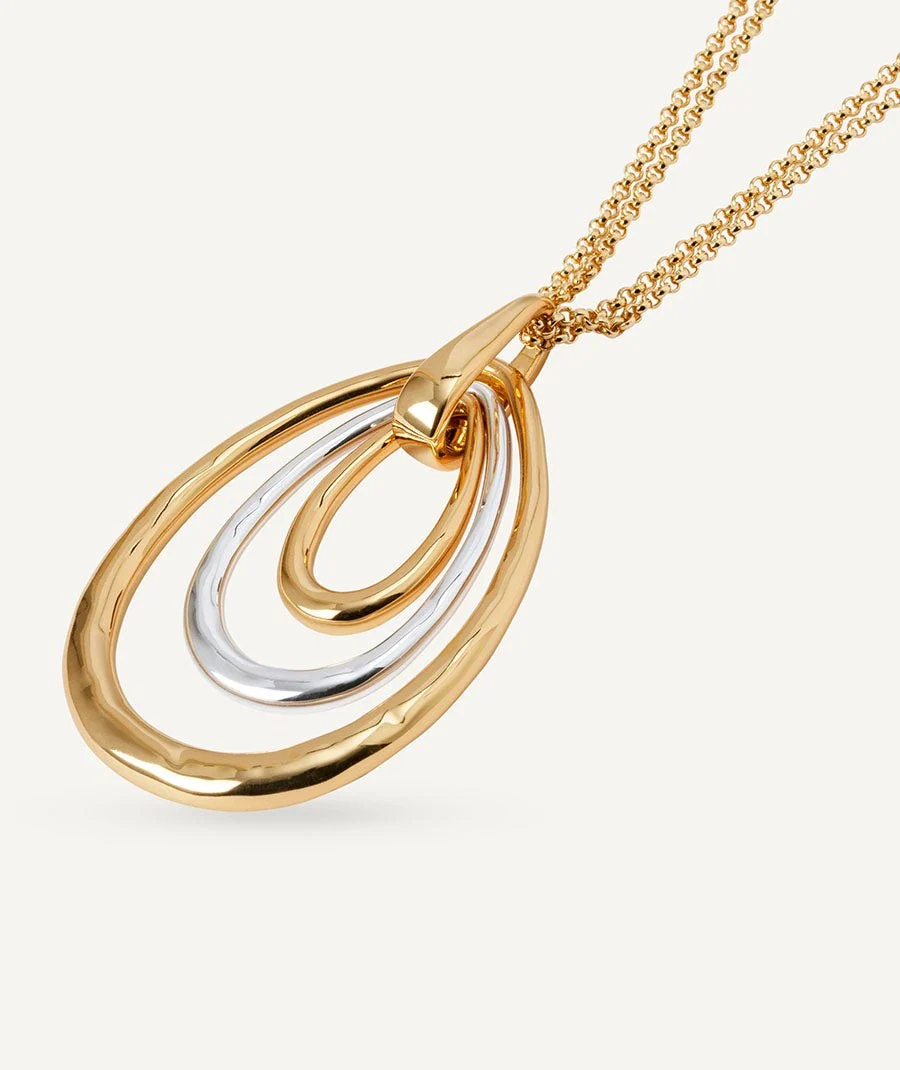 Colgante largo bicolor - Image 4