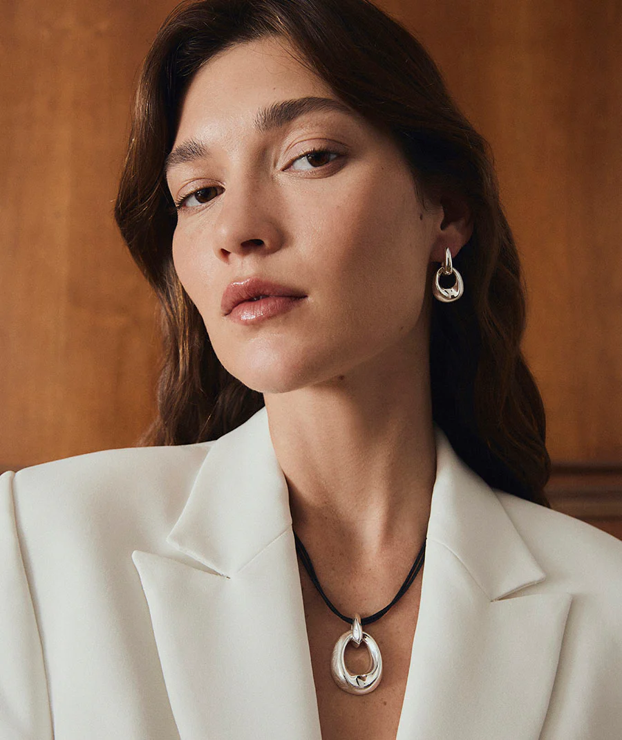 Colgante oval Volumen Textura Dual - Image 3