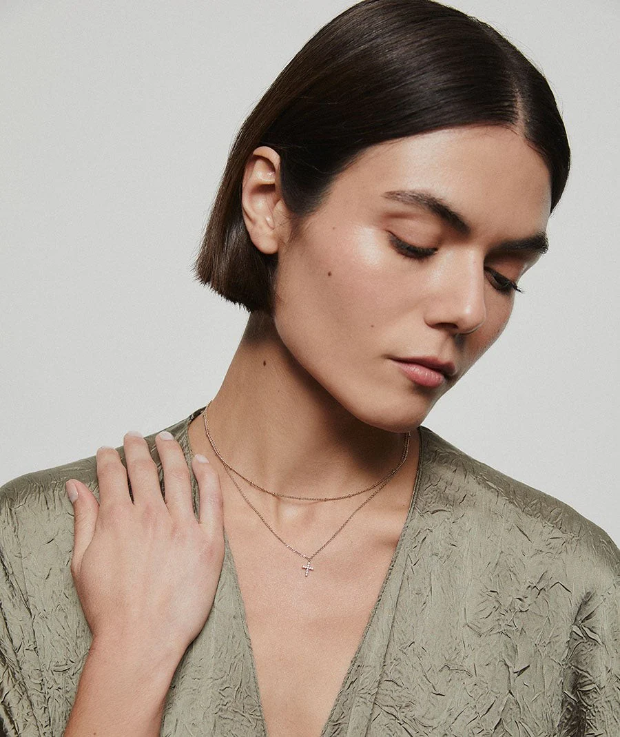 Collar cruz con circonitas - Image 3