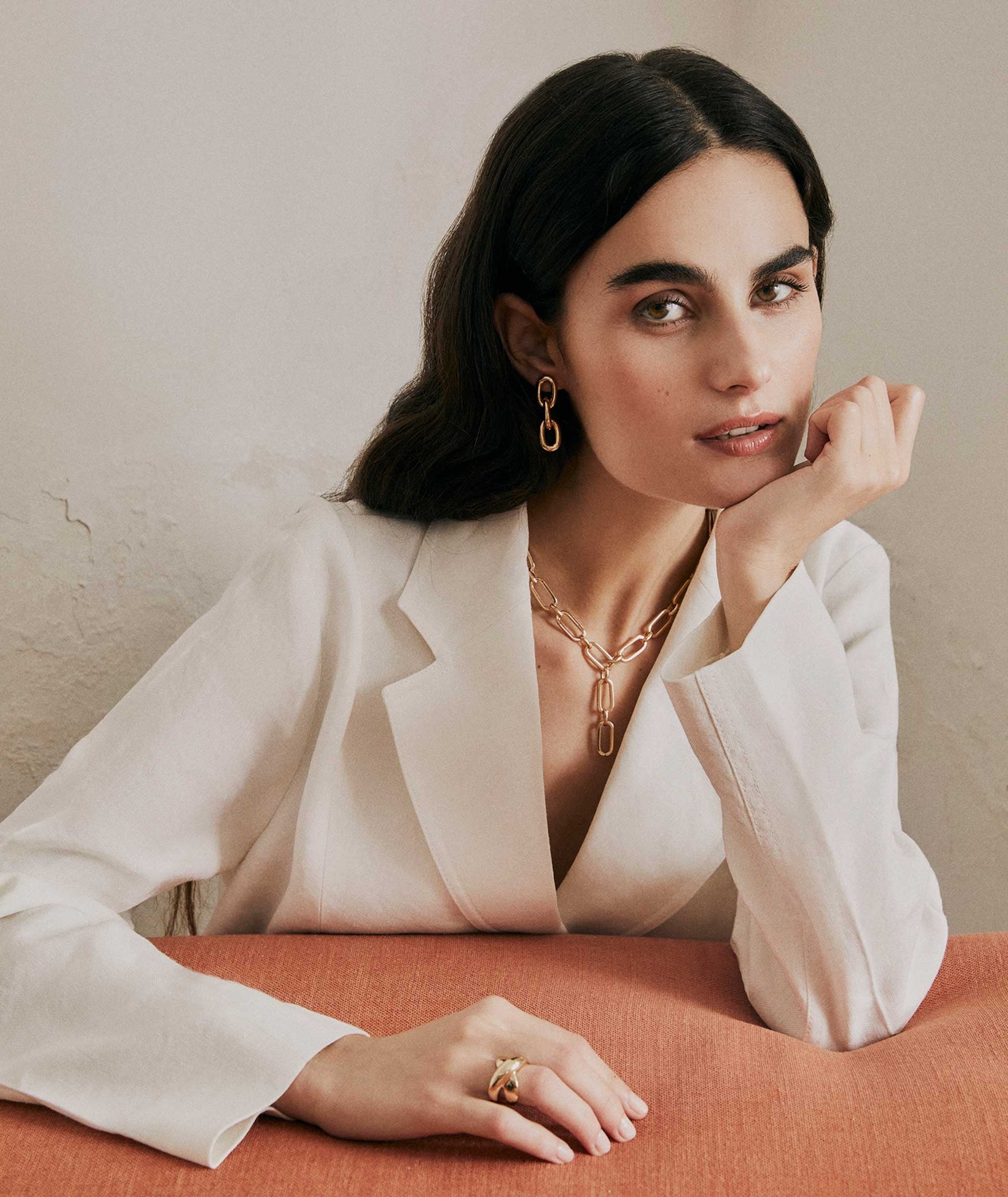 Collar Isabela eslabones lisos ovalados - Image 6