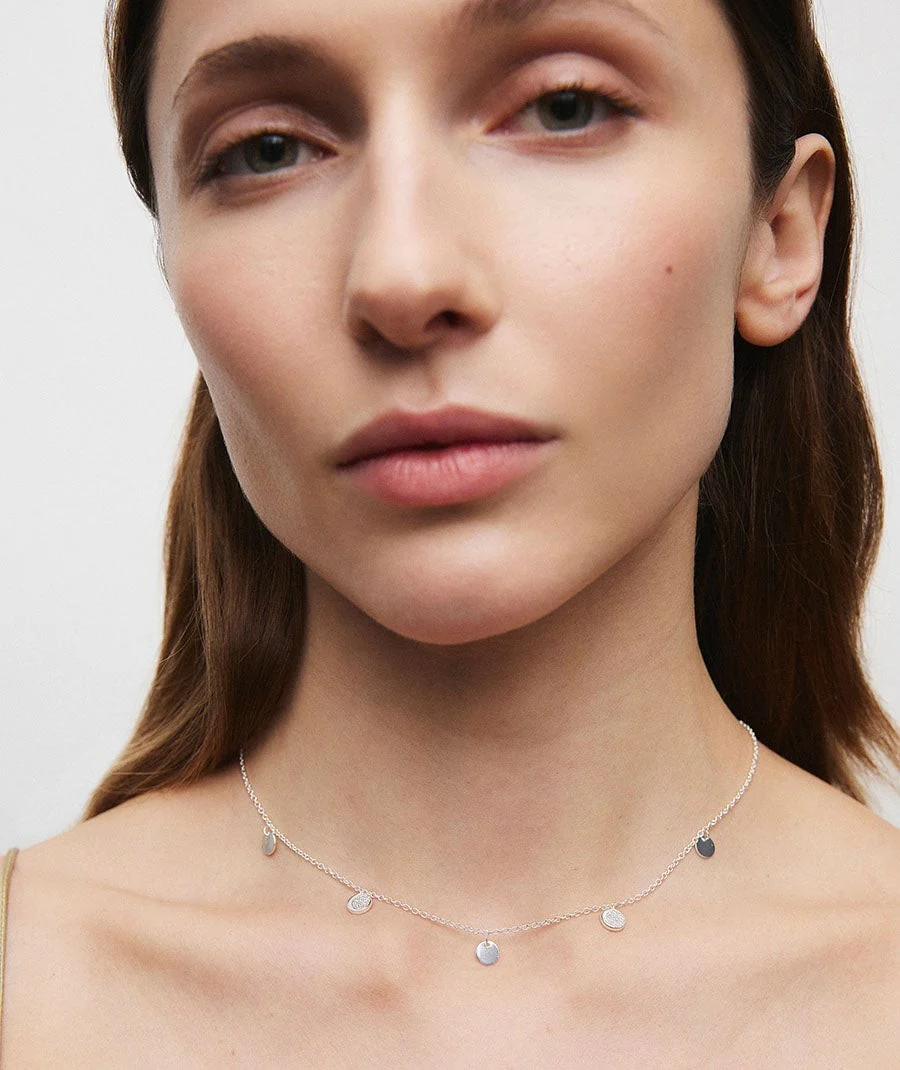 Collar mini círculos Luna con circonitas - Image 3