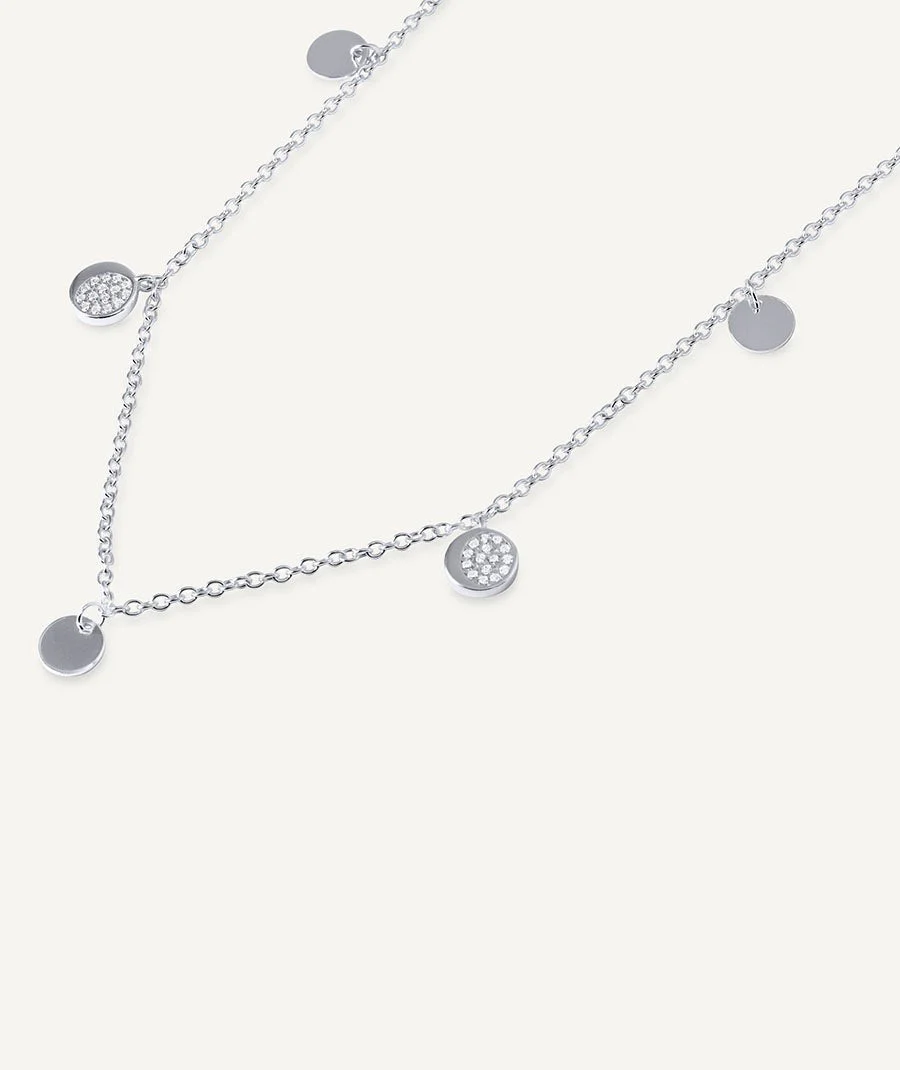 Collar mini círculos Luna con circonitas - Image 4