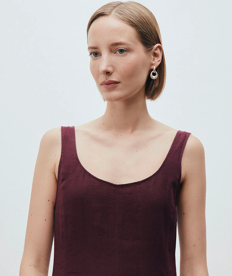 Pendientes aros entrelazados textura Dual - Image 5