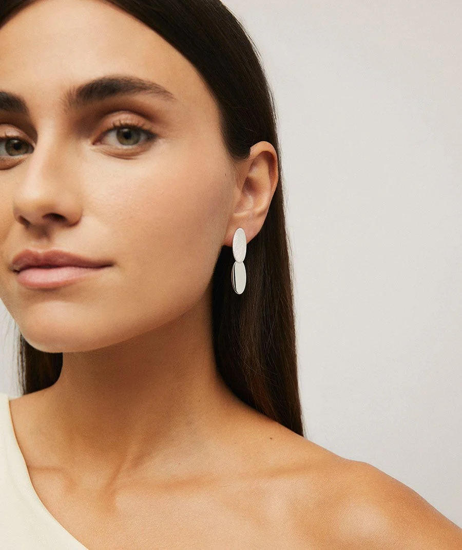 Pendientes ovalado doble - Image 3