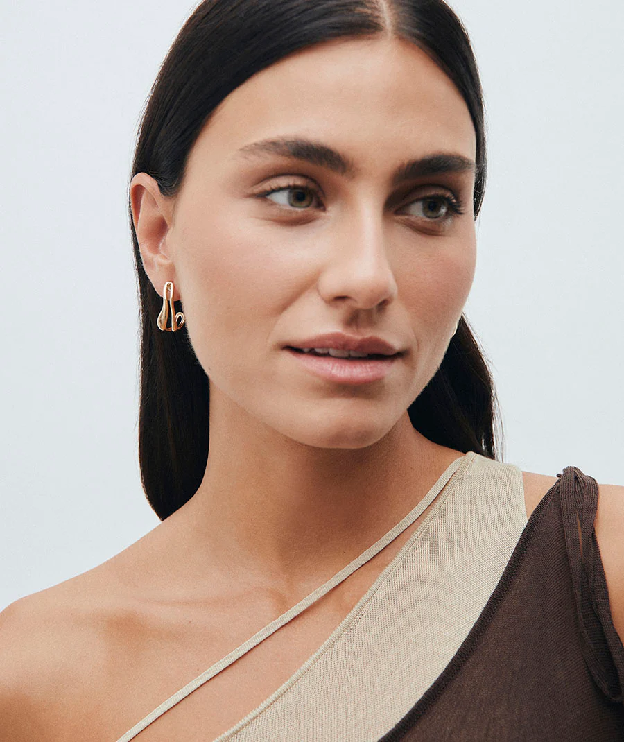 Pendientes semiluna espiral Waves - Image 3