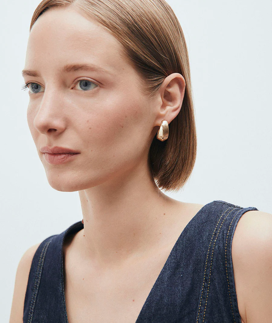 Pendientes semiluna Textura Dual - Image 5