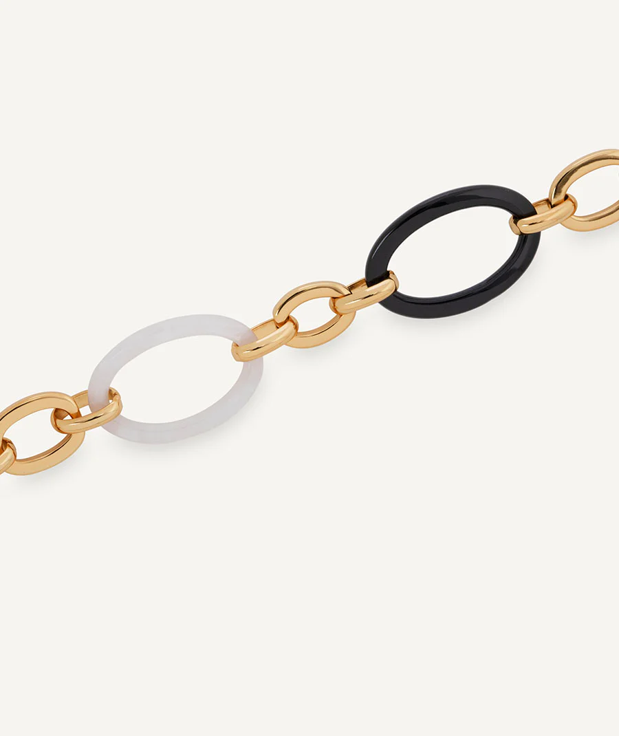Pulsera eslabones Foclar bicolor - Image 4
