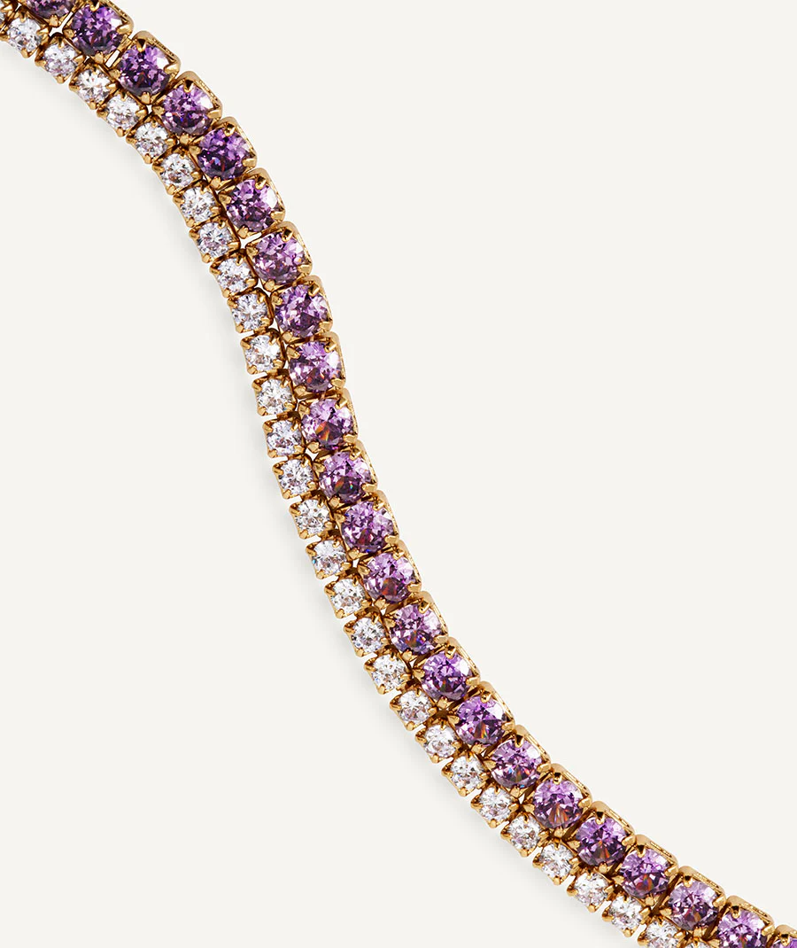 Pulsera fina Lilia de circonitas - Image 4